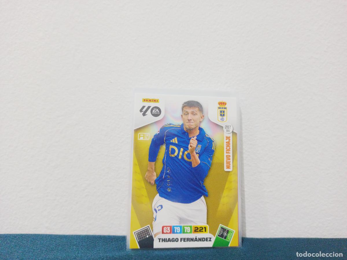 Collezionismo Figurine antiche: 267 BIS NUEVO FICHAJE THIAGO FERN&Aacute;NDEZ BASE REAL OVIEDO PANINI ADRENALYN XL 25 26
