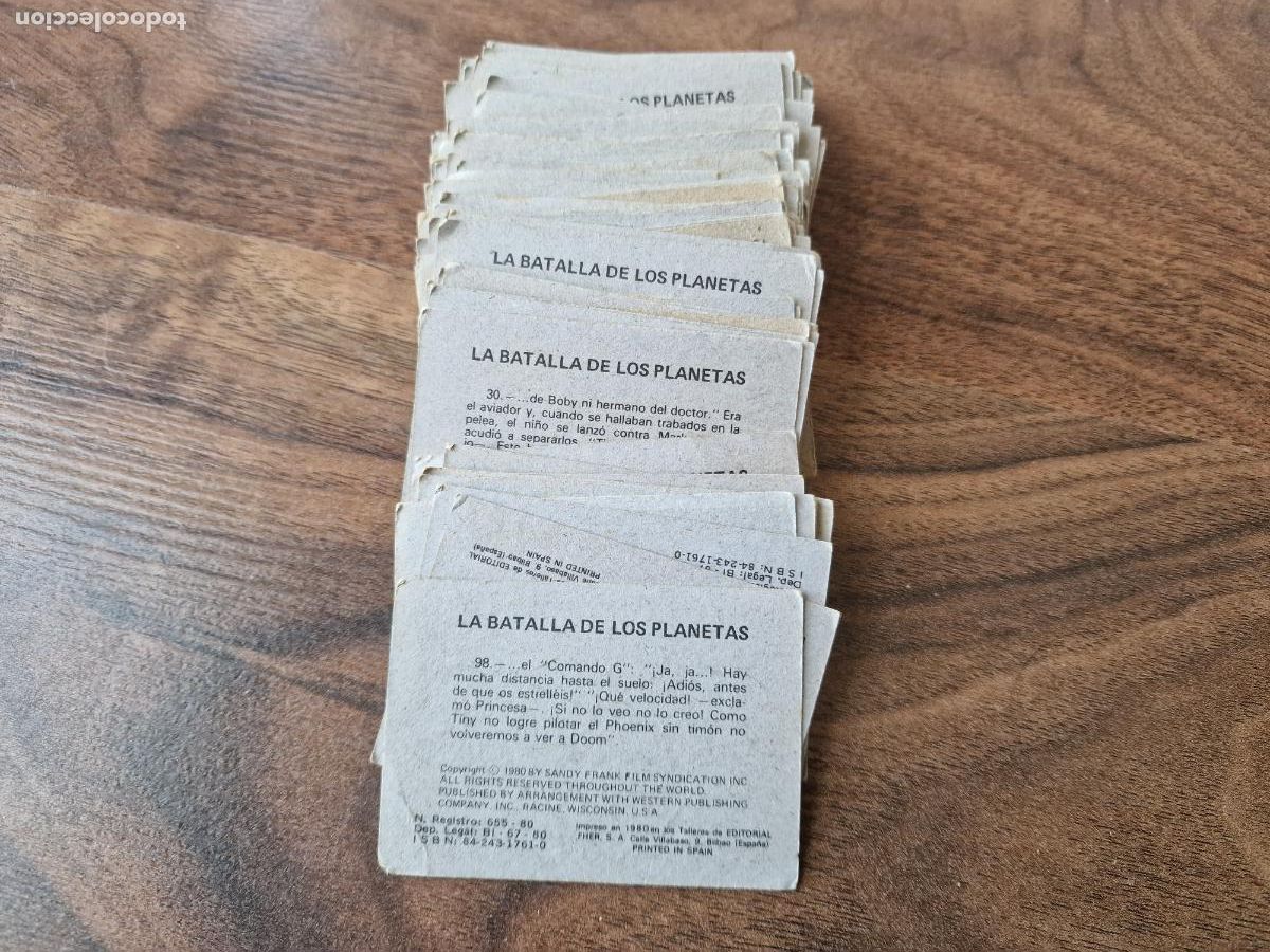 Coleccionismo cromos antiguos: LOTE 79 CROMOS LA BATALLA DE LOS PLANETAS - Foto 11
