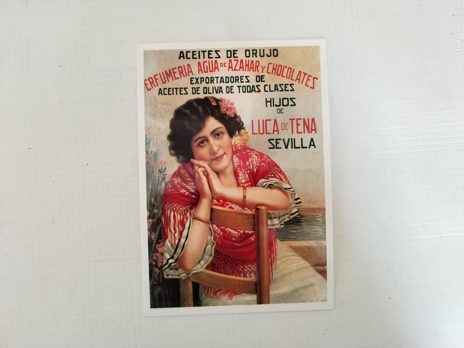 Coleccionismo Cromos antiguos: cromo chocolates postal aceites de orujo, hijos de luca de tena, sevilla - c171