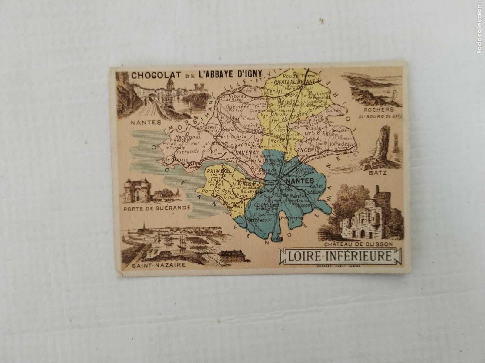 Coleccionismo Cromos antiguos: cromo chocolates de l'abbaye d'igny - loire-inferieure - c171