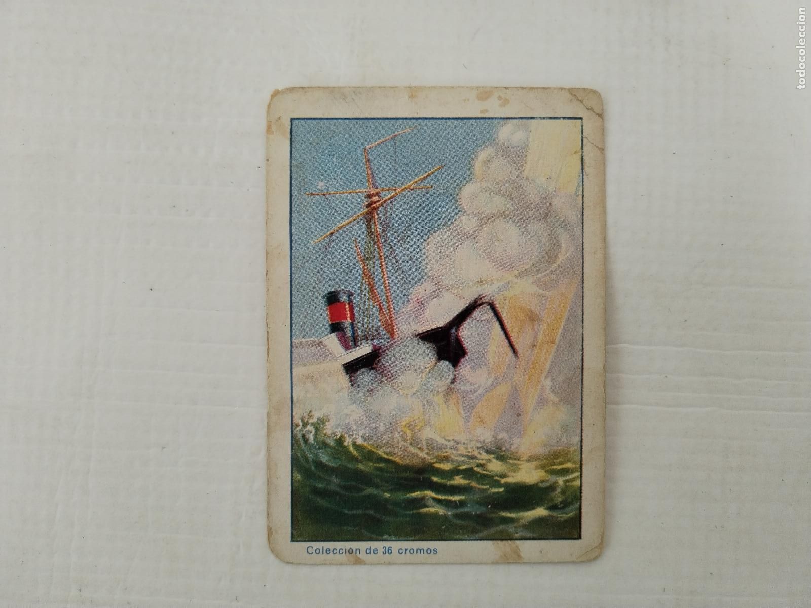 Coleccionismo Cromos antiguos: cromo chocolates brotons, elche, alicante, coleccion de la tierra a la luna - c171