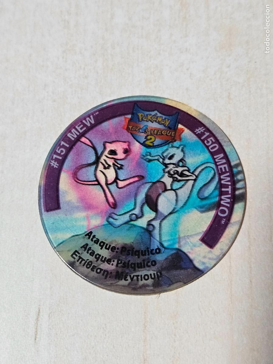 Coleccionismo Cromos antiguos: TAZO POKEMON LEAGUE 2 - 151 MEW 150 MEWTWO