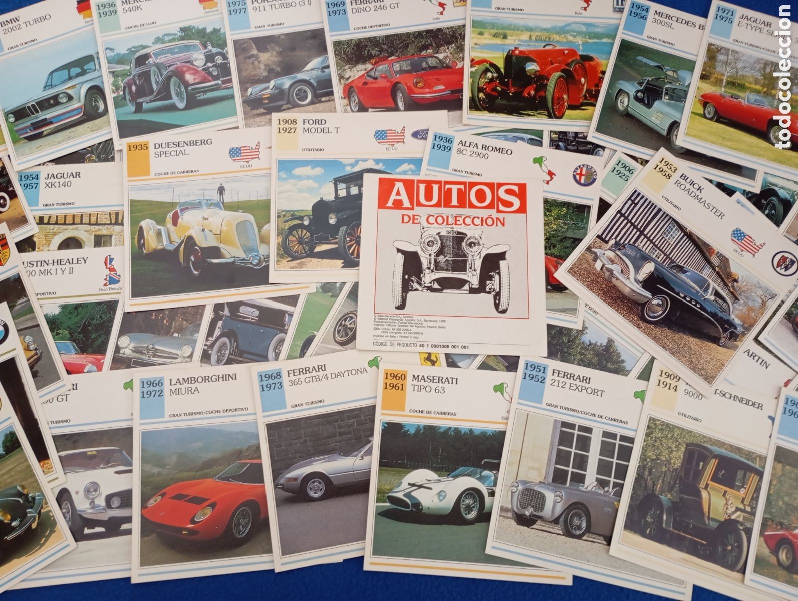 Coleccionismo Cromos antiguos: AUTOS DE COLECCI&Oacute;N - PLANETA DEAGOSTINI - 58 FICHAS