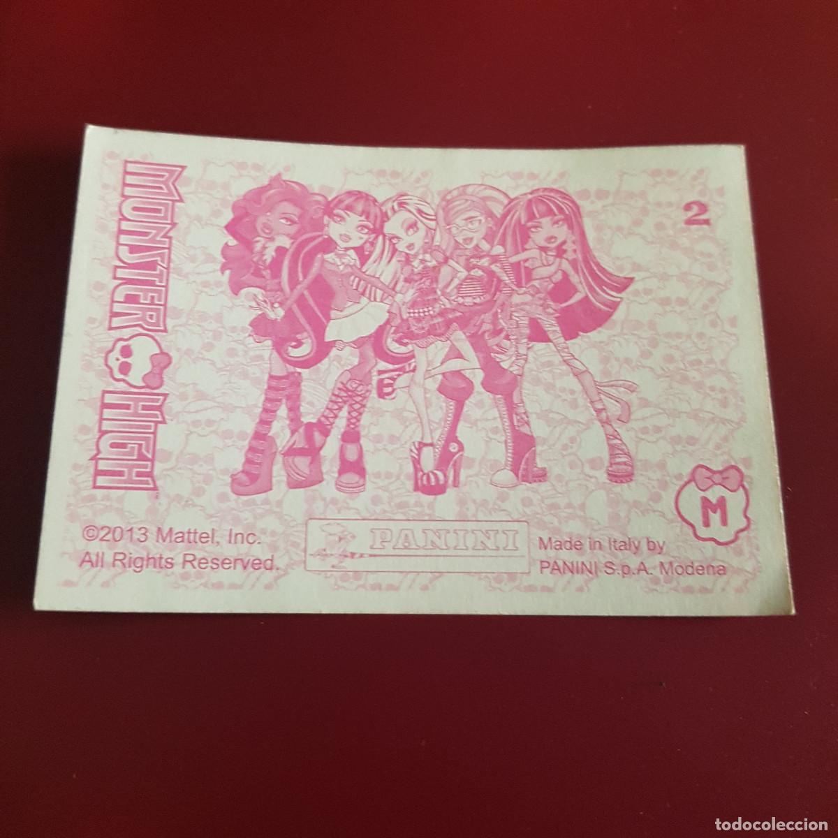 Coleccionismo cromos antiguos: PANINI - MONSTER HIGH - 2013 - 2 - NUNCA PEGADO - Foto 2