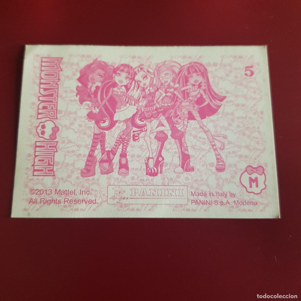 Coleccionismo cromos antiguos: PANINI - MONSTER HIGH - 2013 - 5 - NUNCA PEGADO - Foto 2