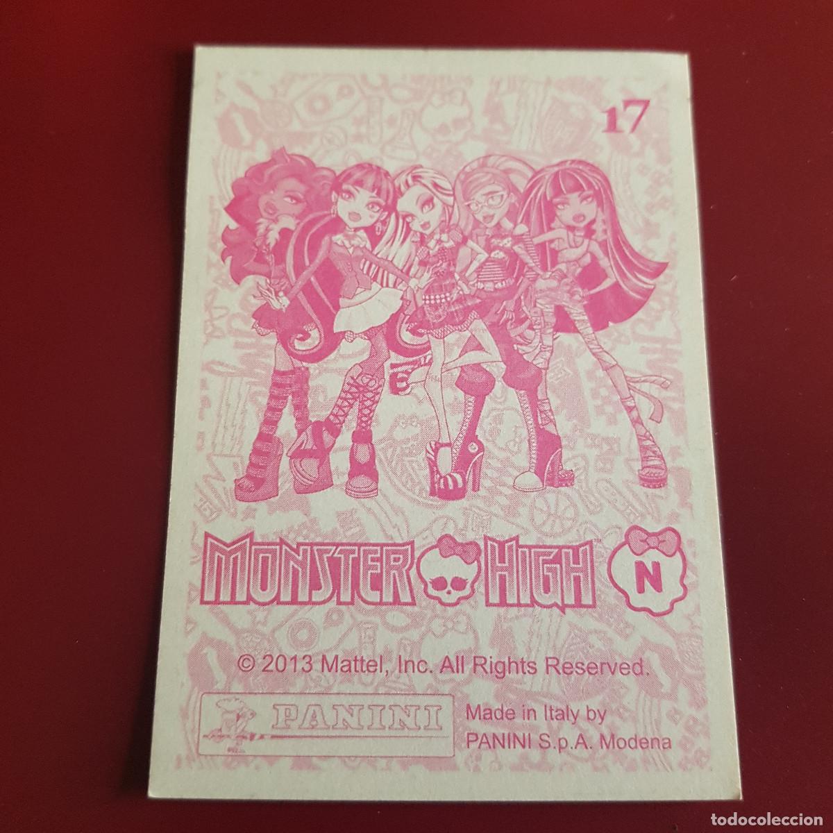 Coleccionismo cromos antiguos: PANINI - MONSTER HIGH - 2013 - 17 - NUNCA PEGADO - Foto 2