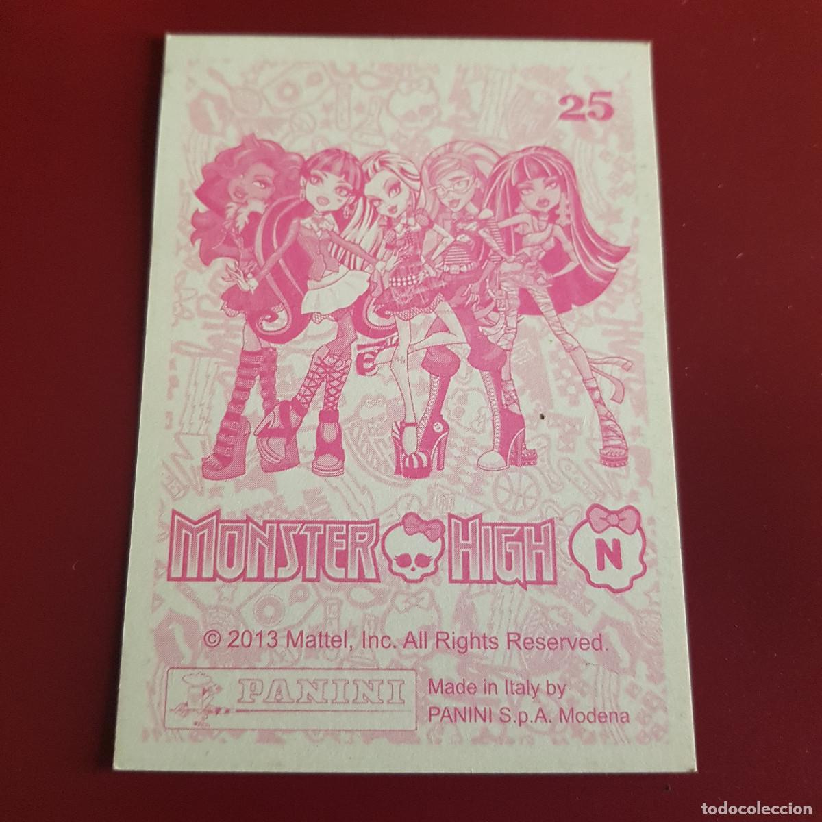 Coleccionismo cromos antiguos: PANINI - MONSTER HIGH - 2013 - 25 - NUNCA PEGADO - Foto 2