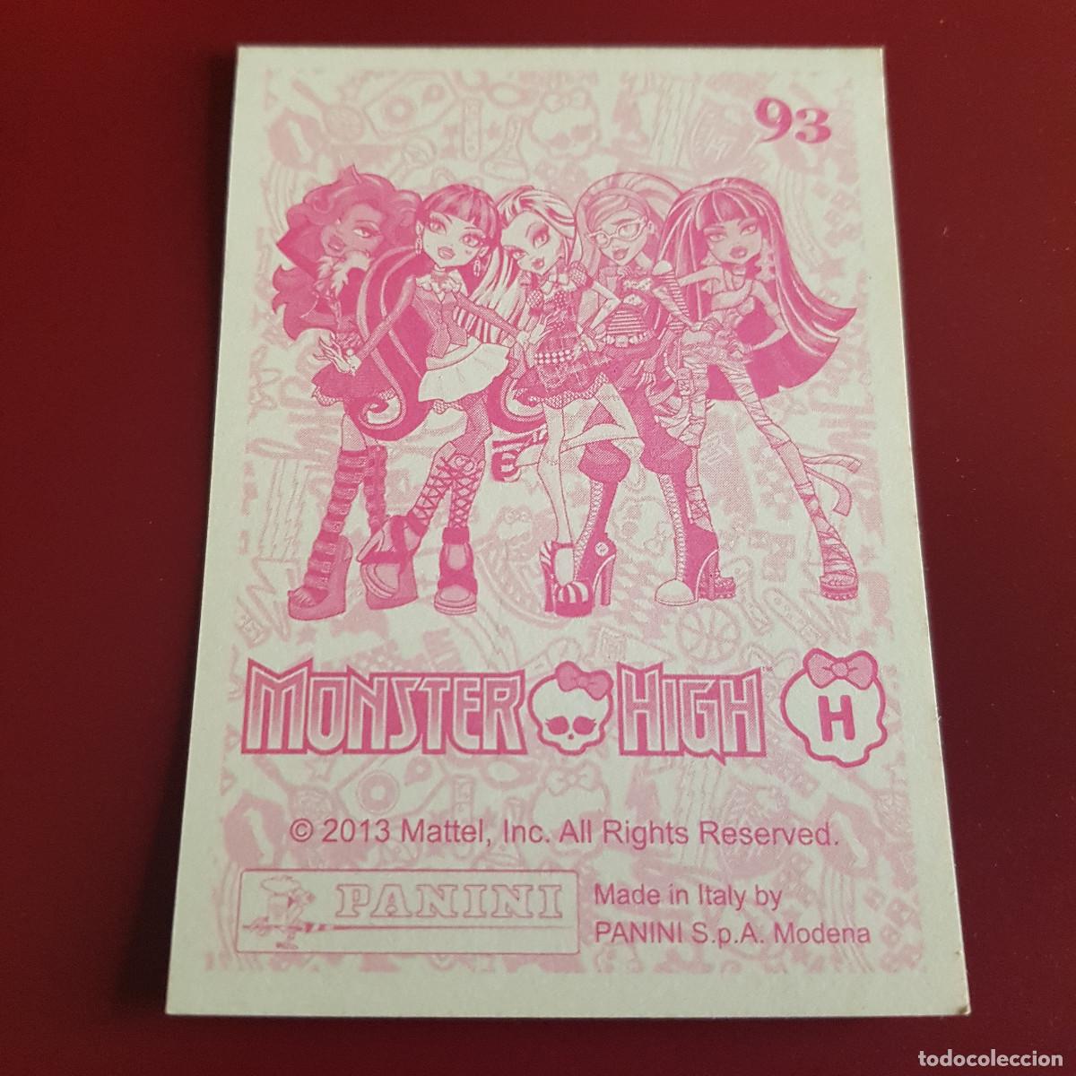 Coleccionismo cromos antiguos: PANINI - MONSTER HIGH - 2013 - 93 - NUNCA PEGADO - Foto 2