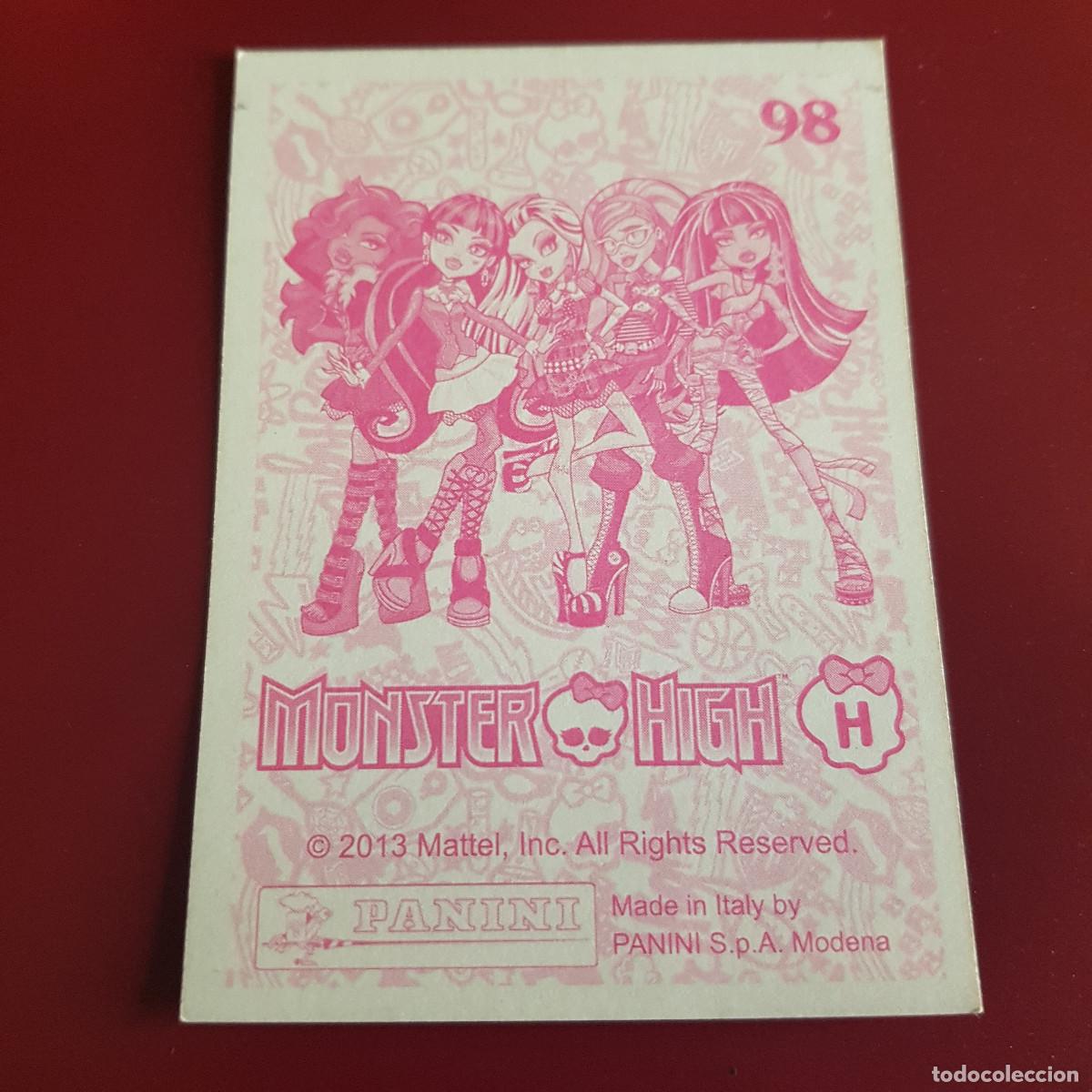 Coleccionismo cromos antiguos: PANINI - MONSTER HIGH - 2013 - 98 - NUNCA PEGADO - Foto 2