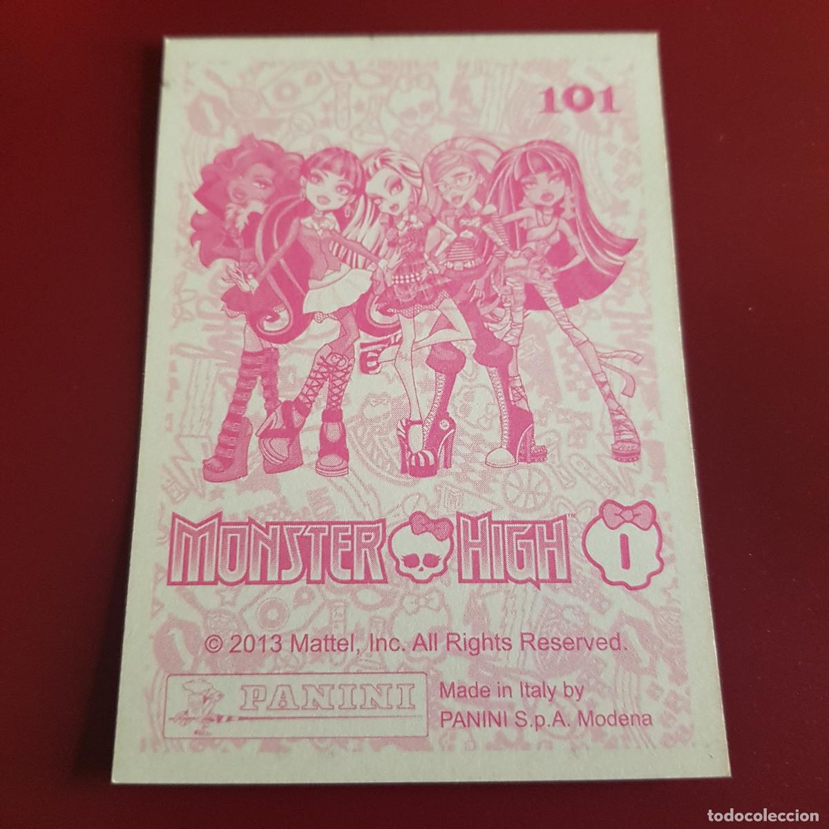 Coleccionismo cromos antiguos: PANINI - MONSTER HIGH - 2013 - 101 - NUNCA PEGADO - Foto 2