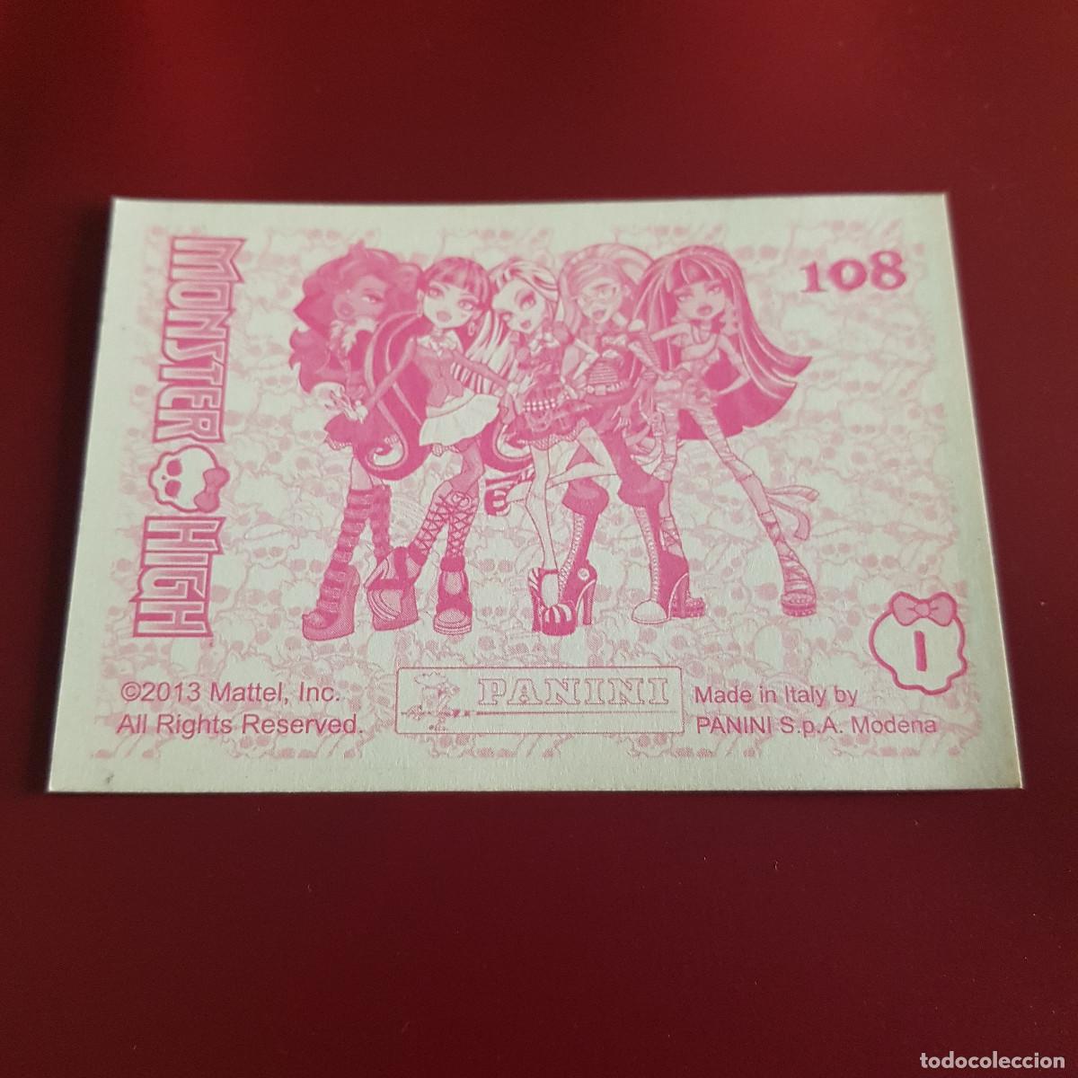 Coleccionismo cromos antiguos: PANINI - MONSTER HIGH - 2013 - 108 - NUNCA PEGADO - Foto 2