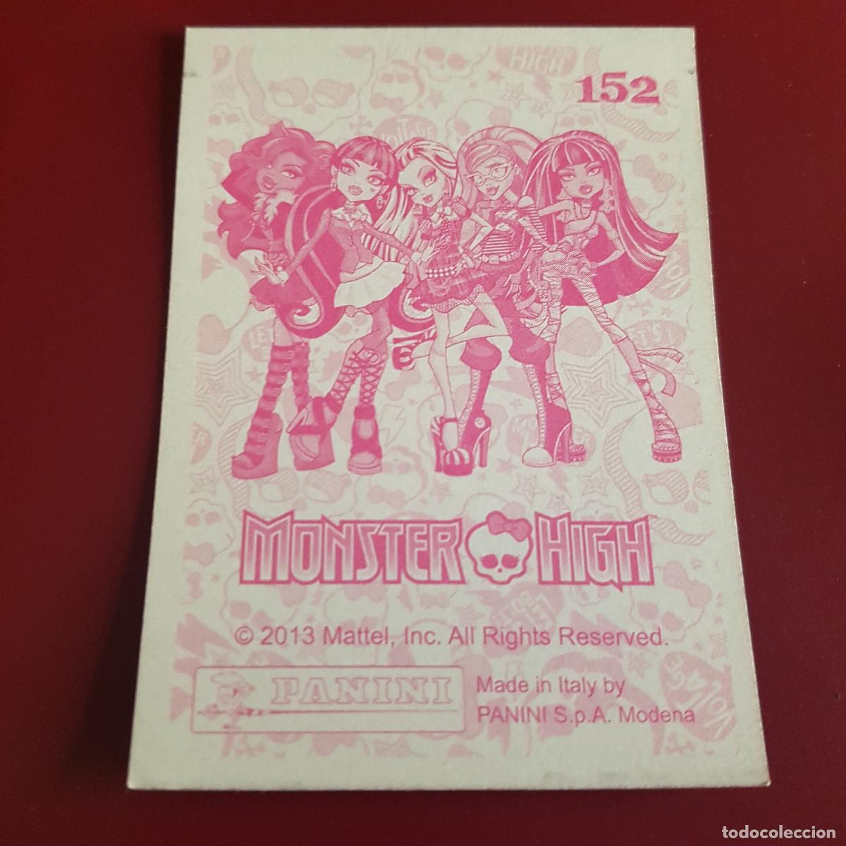 Coleccionismo cromos antiguos: PANINI - MONSTER HIGH - 2013 - 152 - NUNCA PEGADO - Foto 2