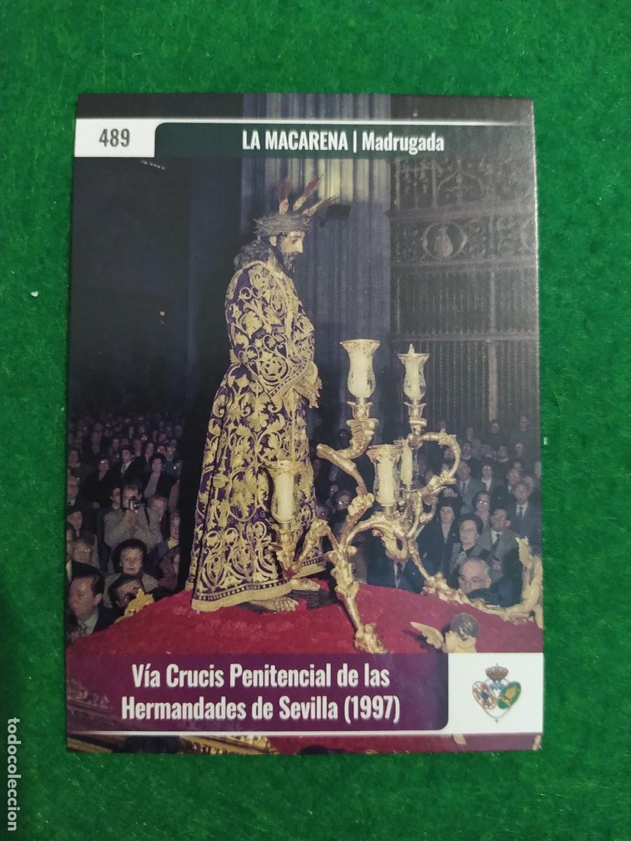 Coleccionismo Cromos antiguos: Holy cards Sevilla semana santa 2026 LA MADRUGA N&ordm; 489 LA MACARENA