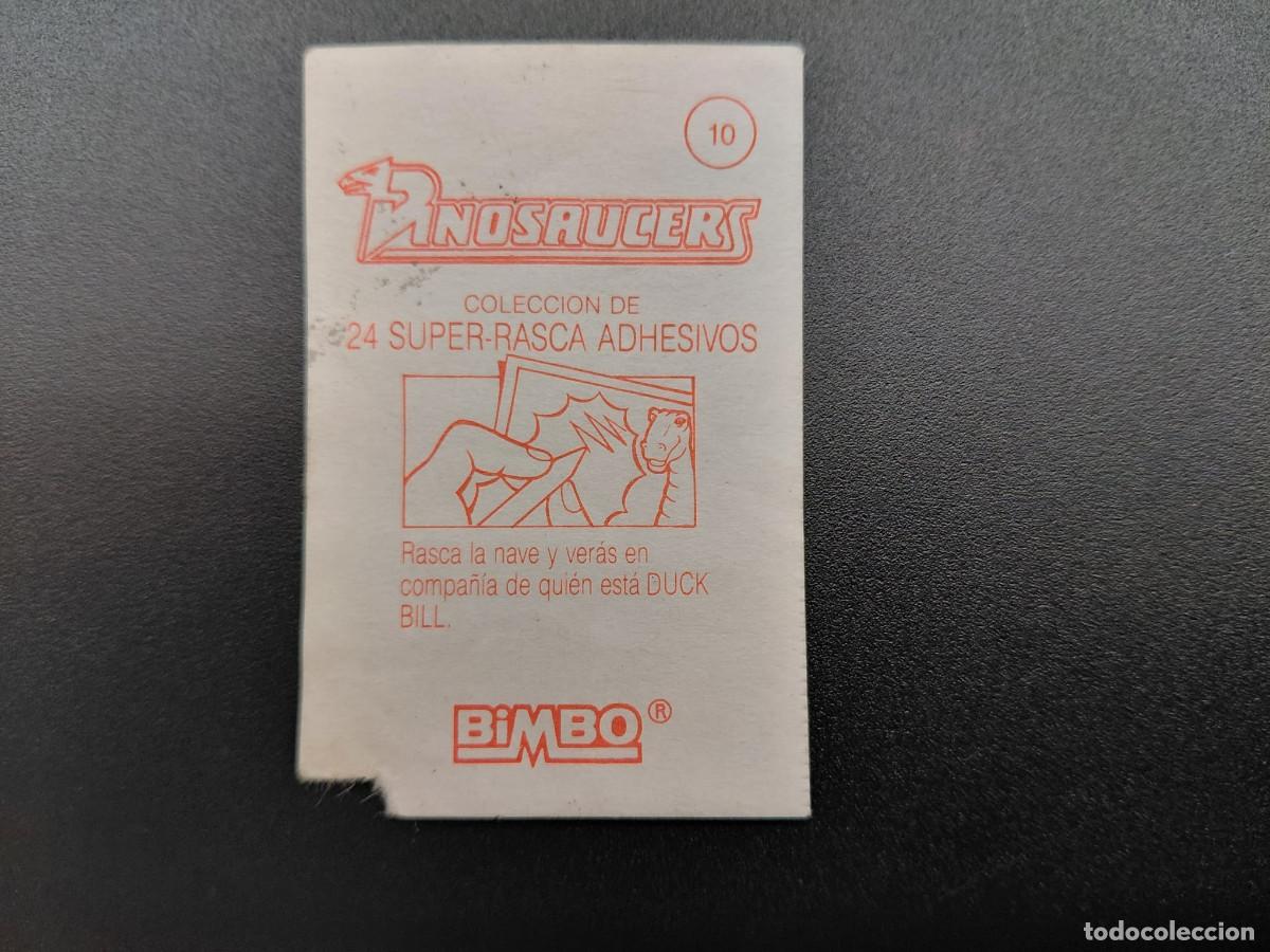 Coleccionismo cromos antiguos: BIMBO DINOSAUCERS N&Uacute;M 10 - Foto 2