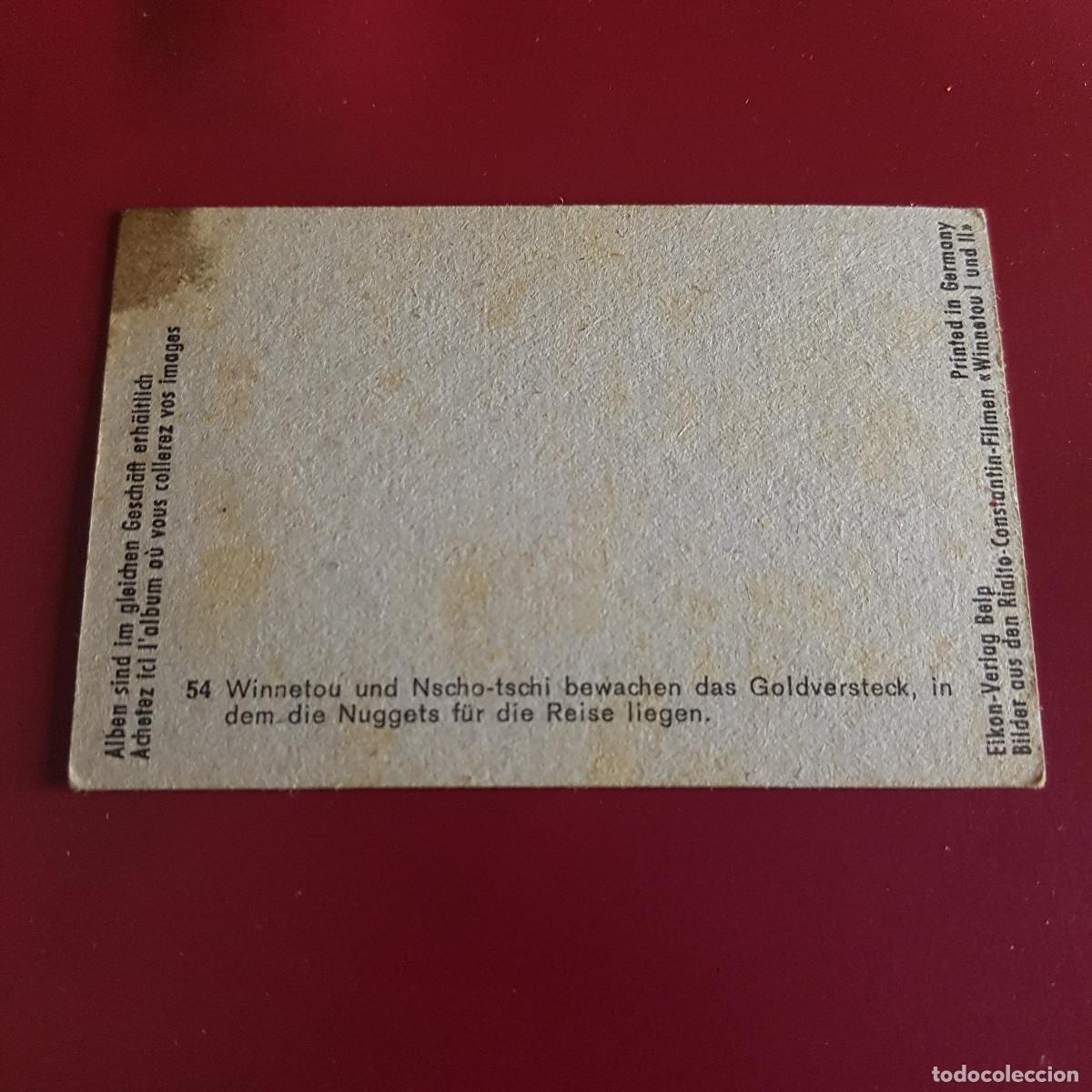 Coleccionismo cromos antiguos: WINNETOU III - 54 - NUNCA PEGADO - Foto 2