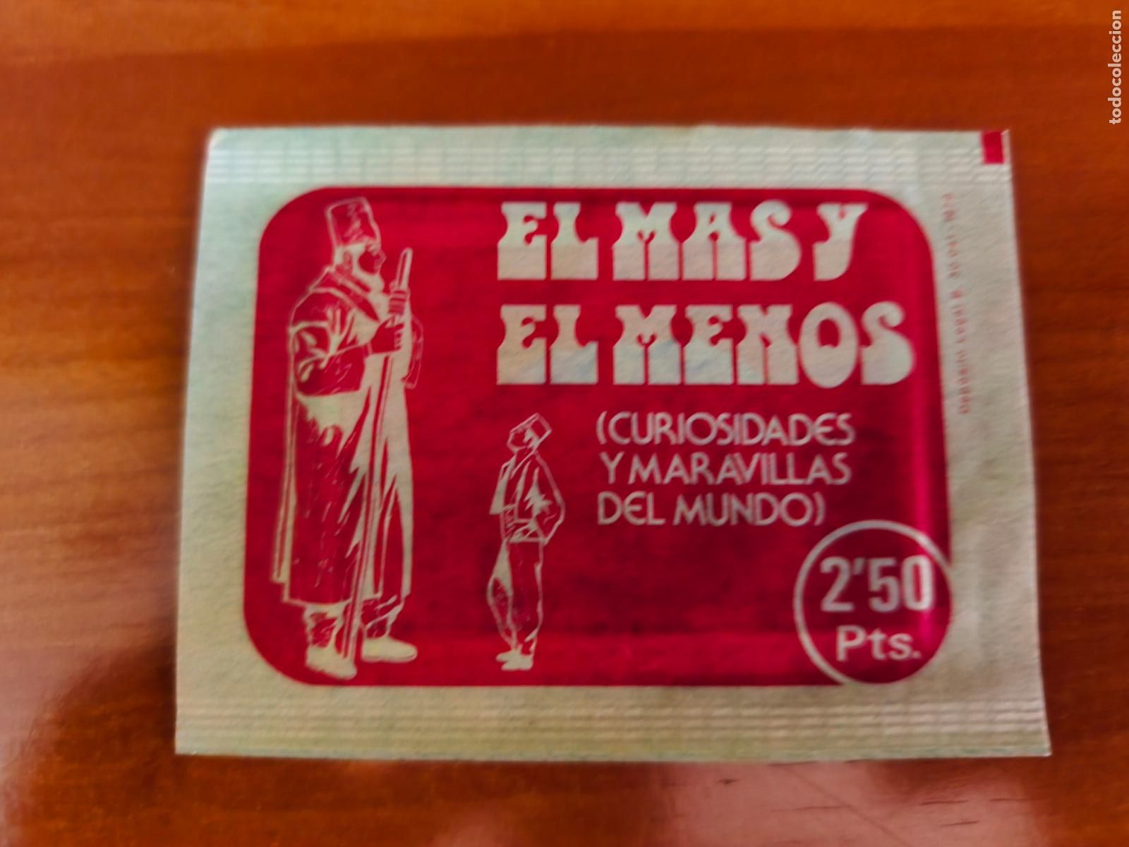 Coleccionismo Cromos antiguos: SOBRE SIN ABRIR DE EL MAS Y EL MENOS DE RUIZ ROMERO