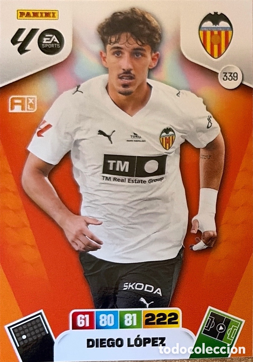 Collectable Antique Stickers: 339.- DIEGO LOPEZ (VALENCIA) ADRENALYN XL LIGA 2025/26 (PANINI)
