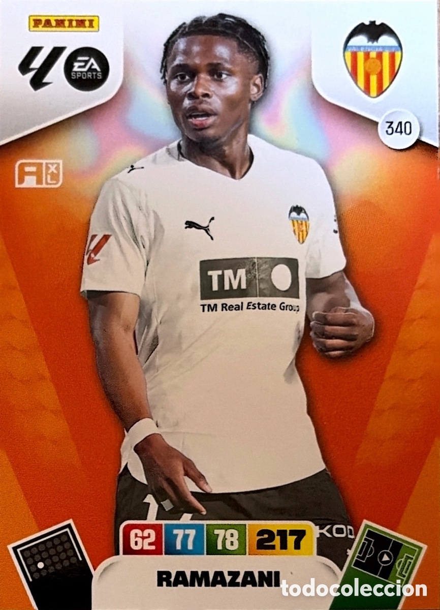 Collectionnisme Cartes &agrave; collectionner anciennes: 340.- RAMAZANI (VALENCIA) ADRENALYN XL LIGA 2025/26 (PANINI)