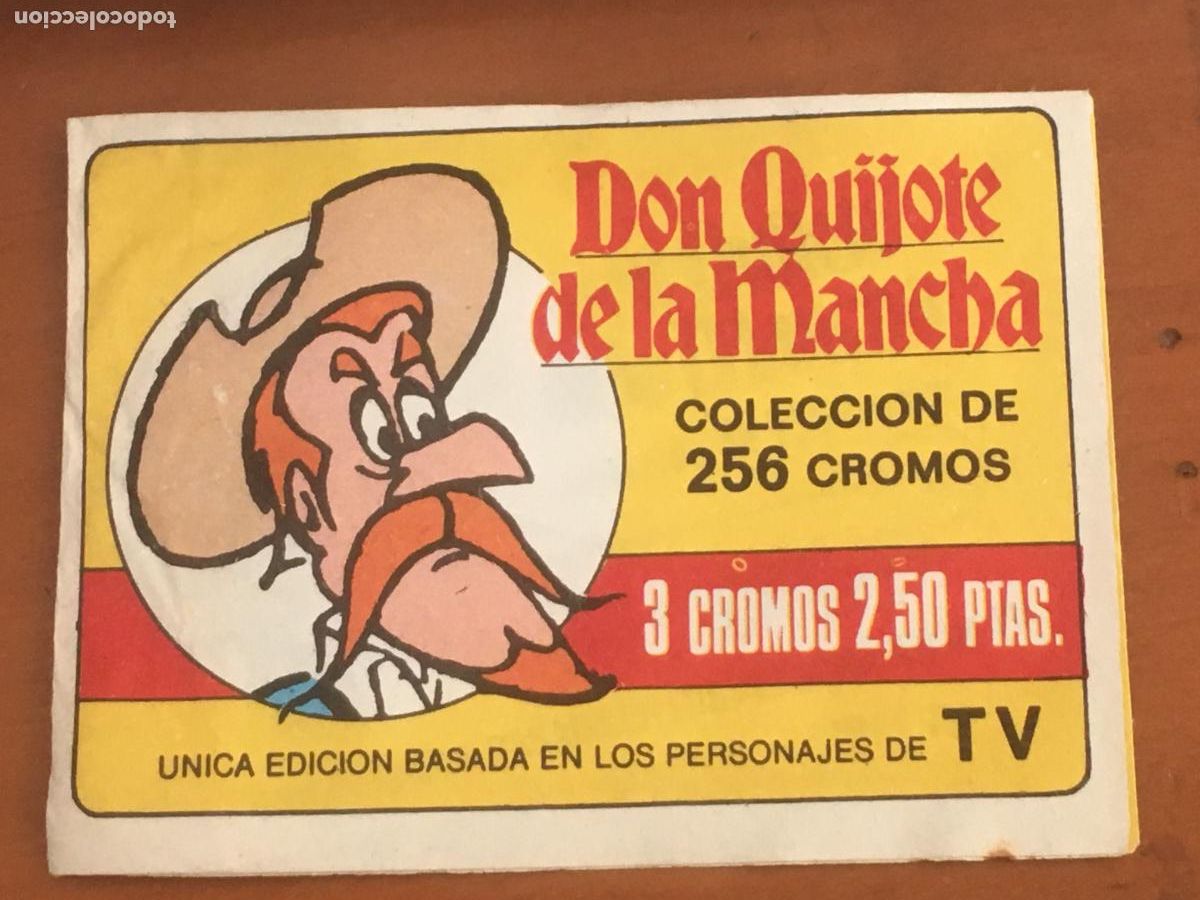 Collezionismo Figurine antiche: don quijote de la mancha bruguera sobre de cromos sin abrir cerrado