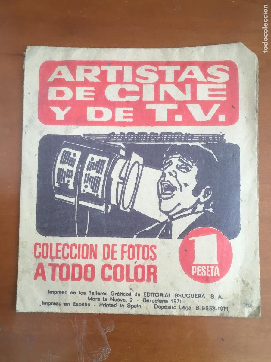 Coleccionismo Cromos antiguos: artistas de cine y de television TV sobre de cromos sin abrir cerrado
