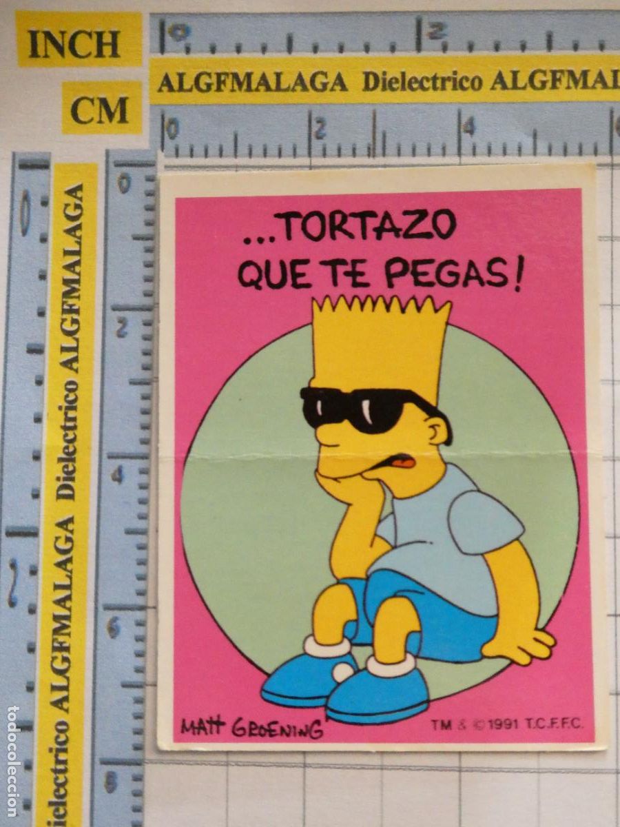 Coleccionismo Cromos antiguos: CROMO CROMITO CHUCHER&Iacute;AS PASTELITOS. BOLLYCAO. THE SIMPSONS 1991. DIVER REFRANES. TORTAZO PEGAS 14
