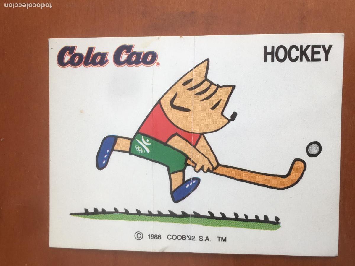 Coleccionismo Cromos antiguos: cobi hockey cola cao juegos olimpicos barcelona 1992 cromo nunca pegado