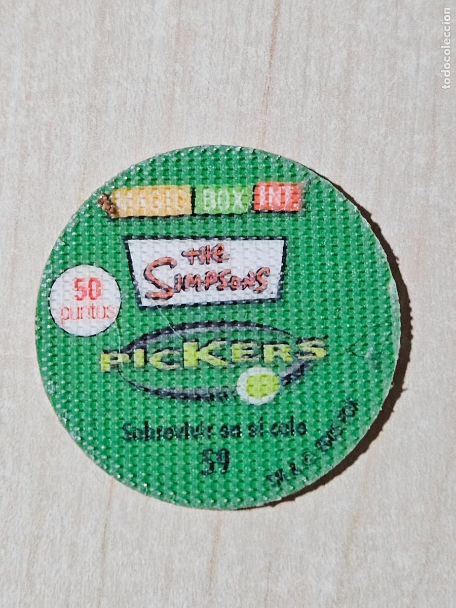 Coleccionismo cromos antiguos: N&ordm; 59 - THE SIMPSONS PICKERS - MAGIC BOX INT. - Foto 2