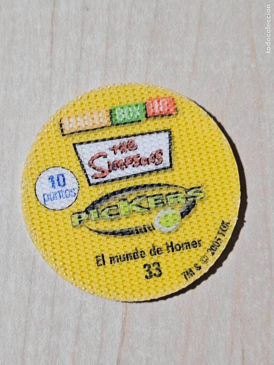 Coleccionismo cromos antiguos: N&ordm; 33 - THE SIMPSONS PICKERS - MAGIC BOX INT. - Foto 2