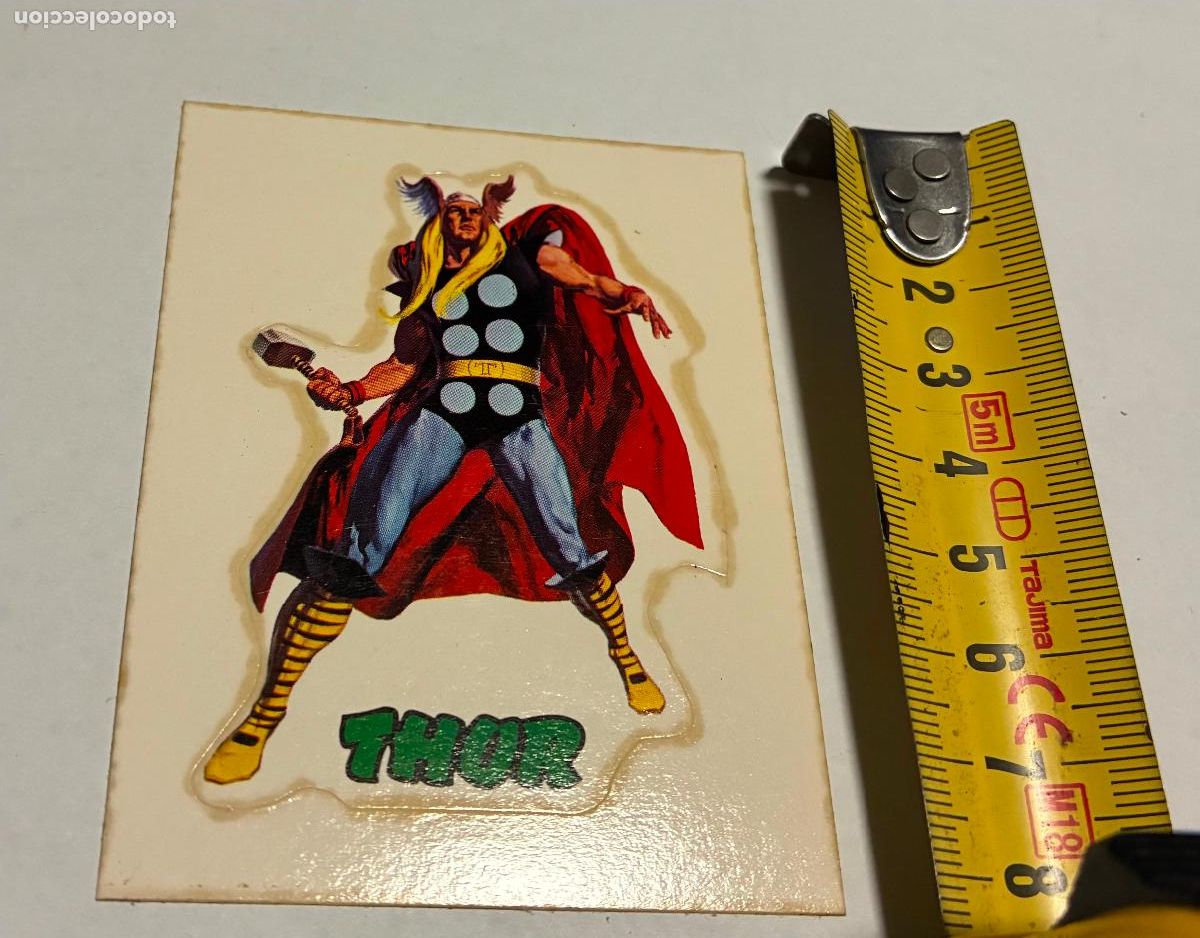 Coleccionismo cromos antiguos: CROMO ADHESIVO THOR ORTEGA, - Foto 3