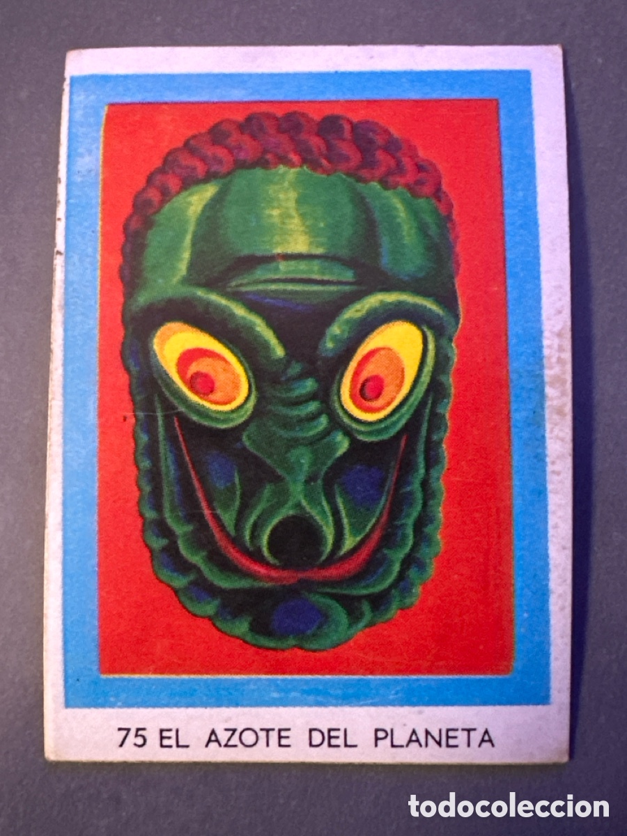 Coleccionismo Cromos antiguos: CROMO CARNAVAL DE MONSTRUOS N&Uacute;M 75 EL AZOTE DEL PLANETA. SIN PEGAR NUNCA PEGADO