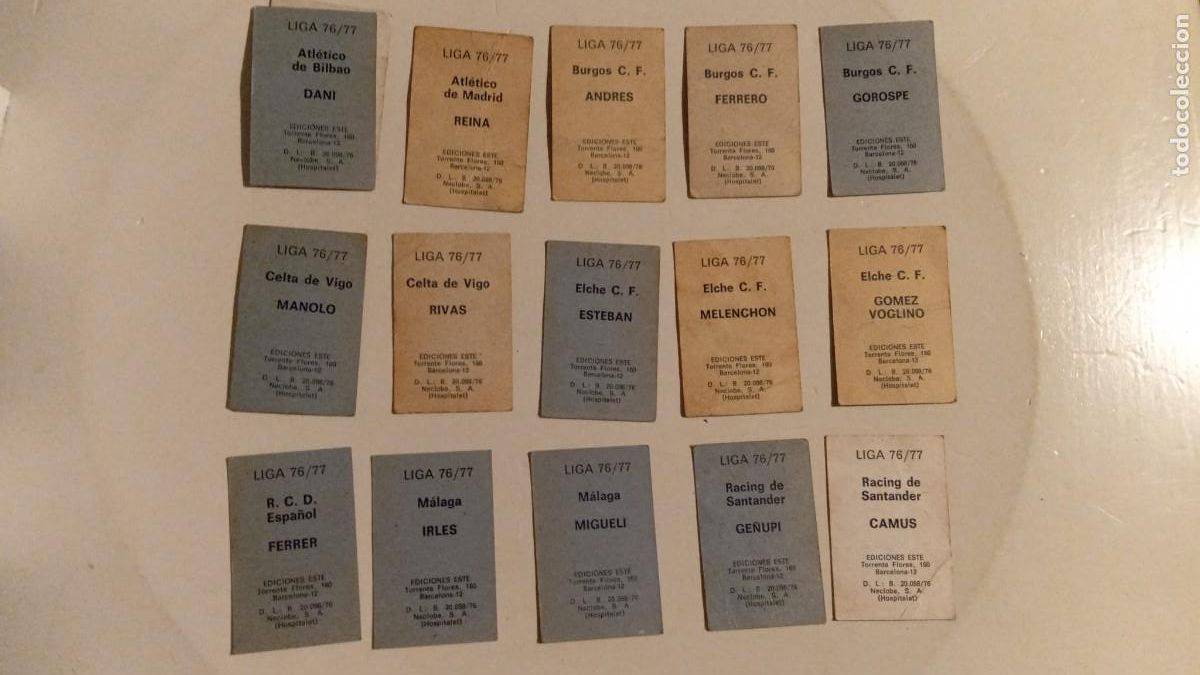 Coleccionismo cromos antiguos: CROMOS TEMPORADA 76/77 EDICIONES ESTE - Foto 5