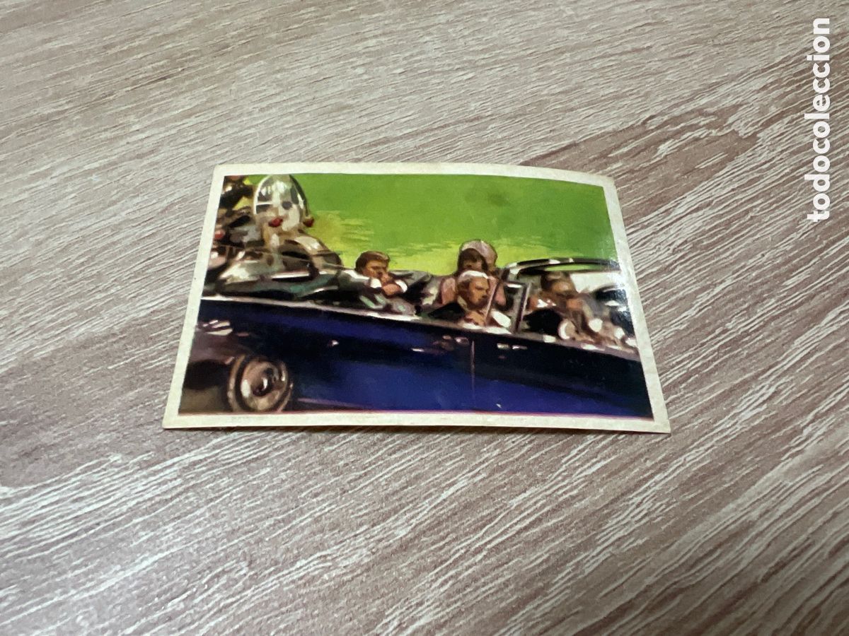 Coleccionismo Cromos antiguos: 1964 JF KENNEDY N&ordm; 11 CHOCOLATES SIMON DESPEGADO