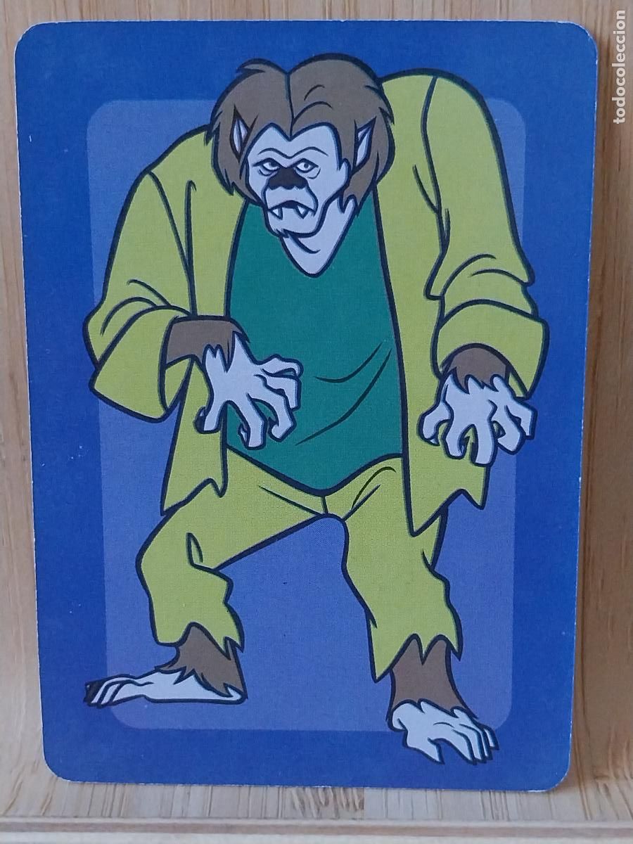 Coleccionismo Cromos antiguos: SCOOBY DOO HOMBRE LOBO CROMO TARJETA HANNA BARBERA 7X5CMS **
