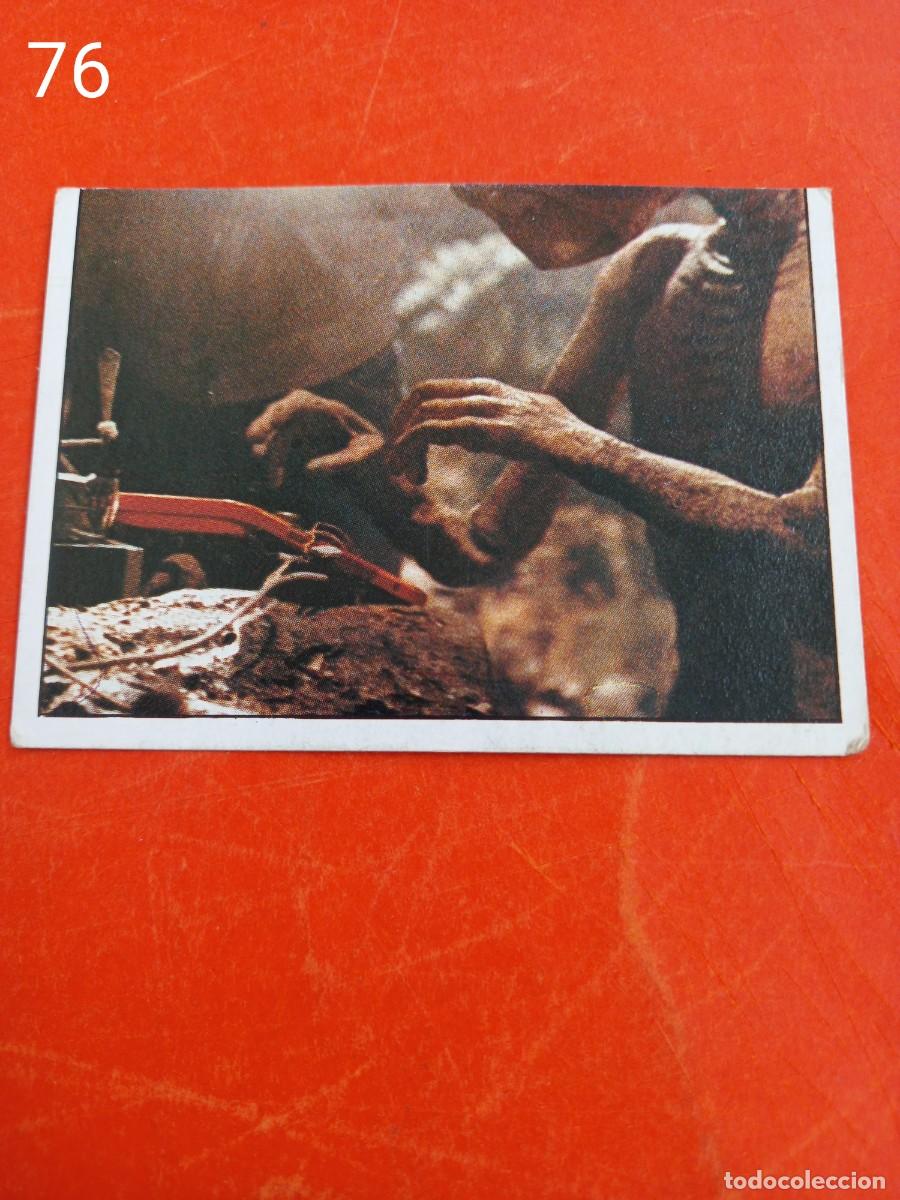 Coleccionismo cromos antiguos: Cromo n.76 E.T. El extraterrestre (sin pegar) - Foto 1