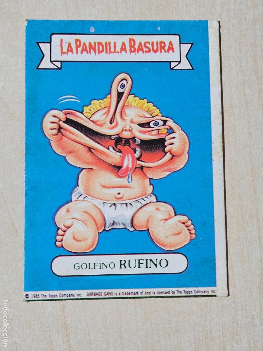 Coleccionismo Cromos antiguos: N&ordm; 20 CROMO LA PANDILLA BASURA - SUPER POP - GOLFINO RUFINO - SIN PEGAR