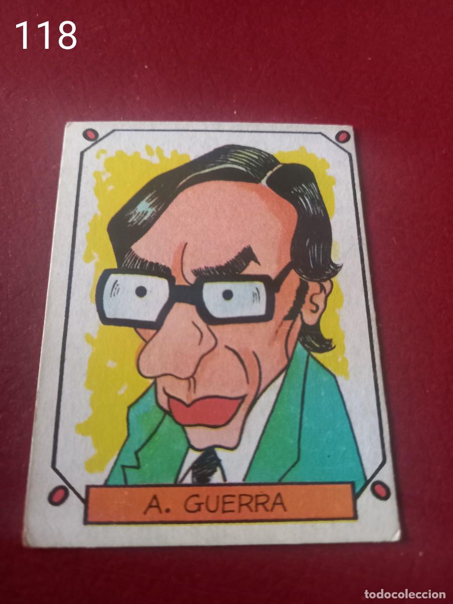 Colecionismo Cromos antigos: Cromo n.118 para album caricaturas 22 sin pegar
