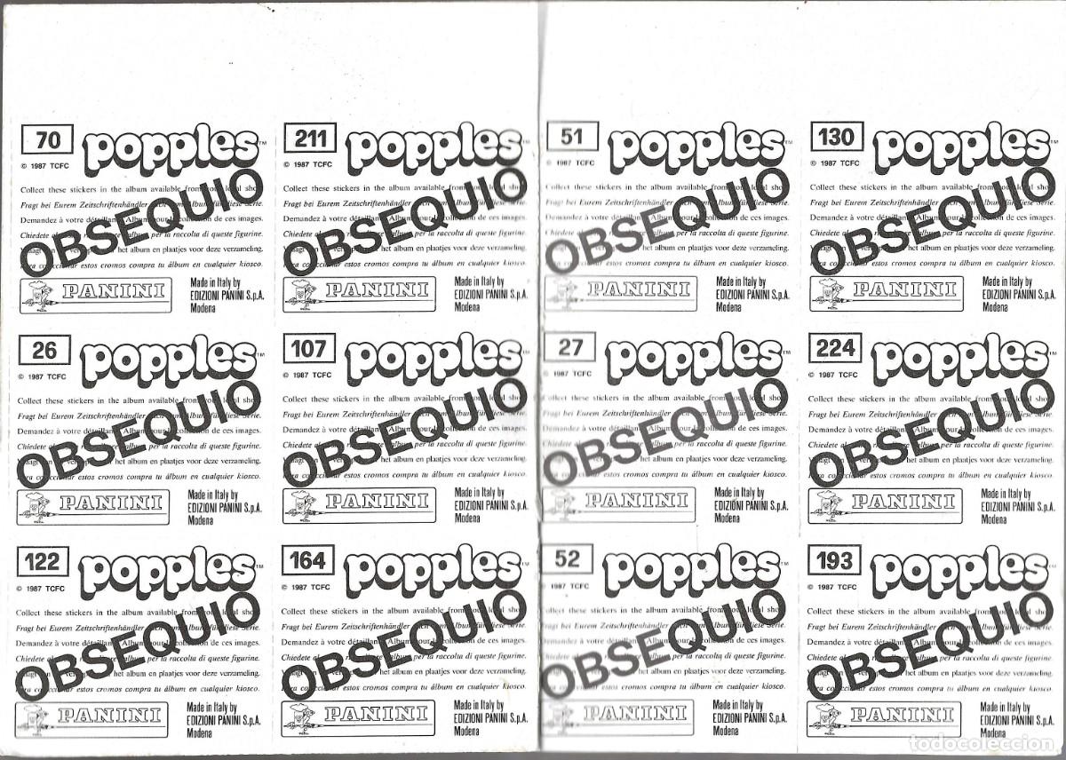 Coleccionismo cromos antiguos: TP Y PANINI -- POPPLES - Foto 2