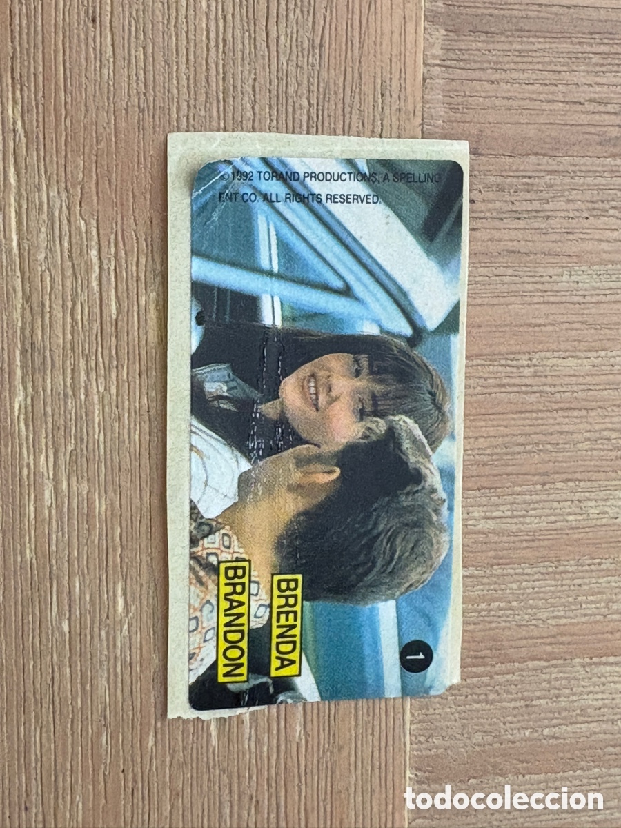 Coleccionismo Cromos antiguos: 3. CROMO STICKER SENSACI&Oacute;N DE VIVIR BEVERLY HILLS 90210 CHICLES N 1 BRENDA / BRANDON