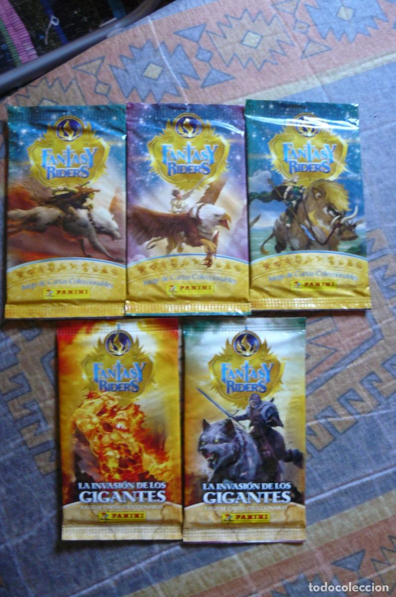 Coleccionismo cromos antiguos: 5 sobres de cromos sin abrir diferentes - Foto 1