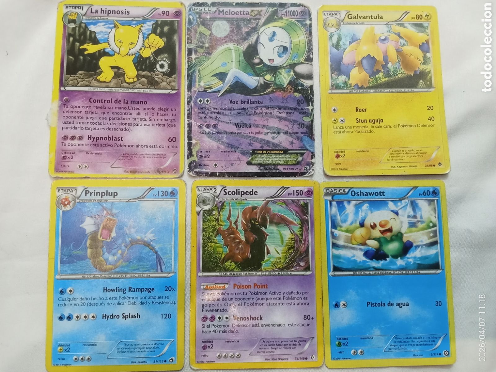 Coleccionismo Cromos antiguos: Lote cartas Pokemon variadas