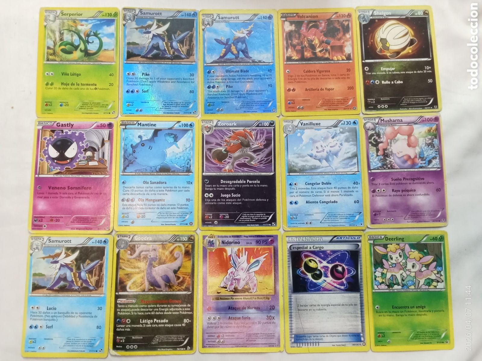 Coleccionismo Cromos antiguos: Lote de cartas Pokemon variadas