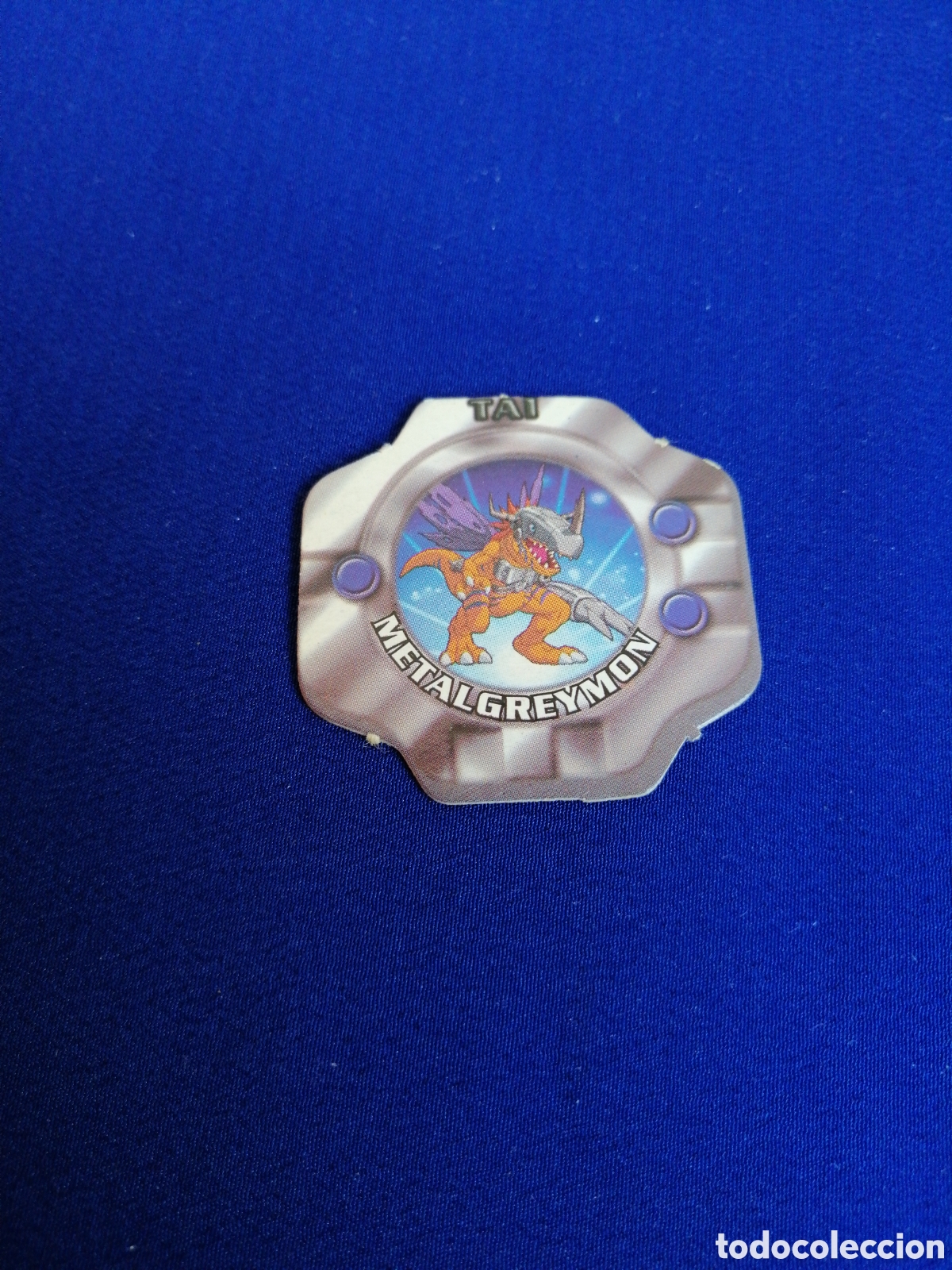 Coleccionismo cromos antiguos: DIGIMON -TAZO - TAI - METALGREYMON - Foto 1