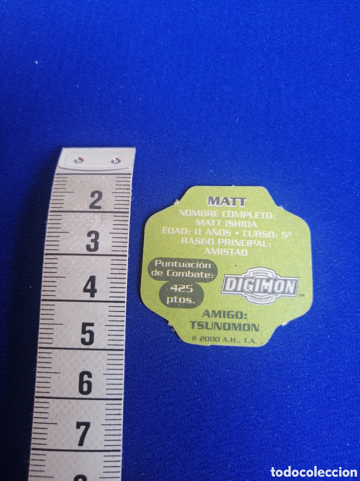 Coleccionismo cromos antiguos: DIGIMON -TAZO - MATT - MATT - Foto 2