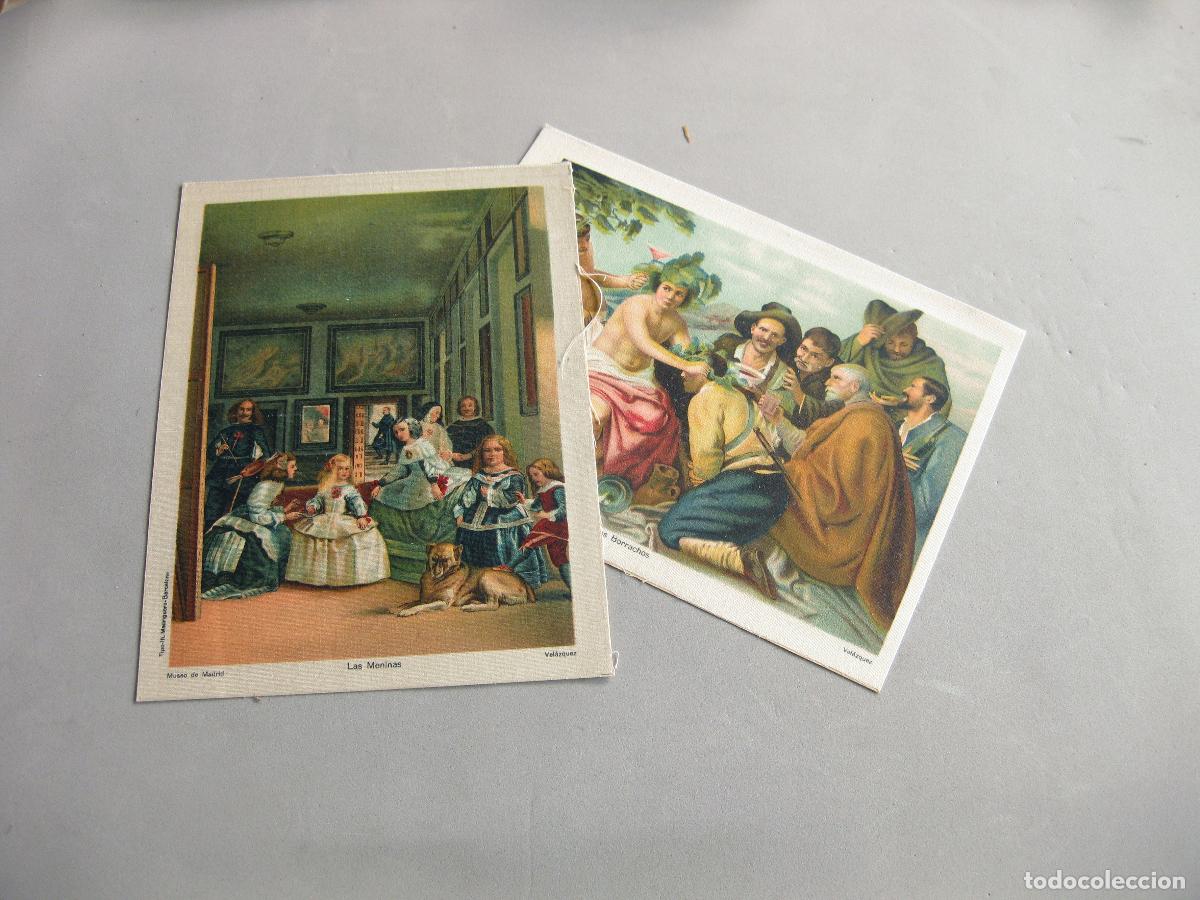 Coleccionismo Cromos antiguos: LOTE DE 8 CROMOS O L&Aacute;MINAS SOBRE TELA DE LA F&Aacute;BRICA DE TABACOS Y CIGARRILLOS LA FLOR ISLE&Ntilde;A. MUSEO