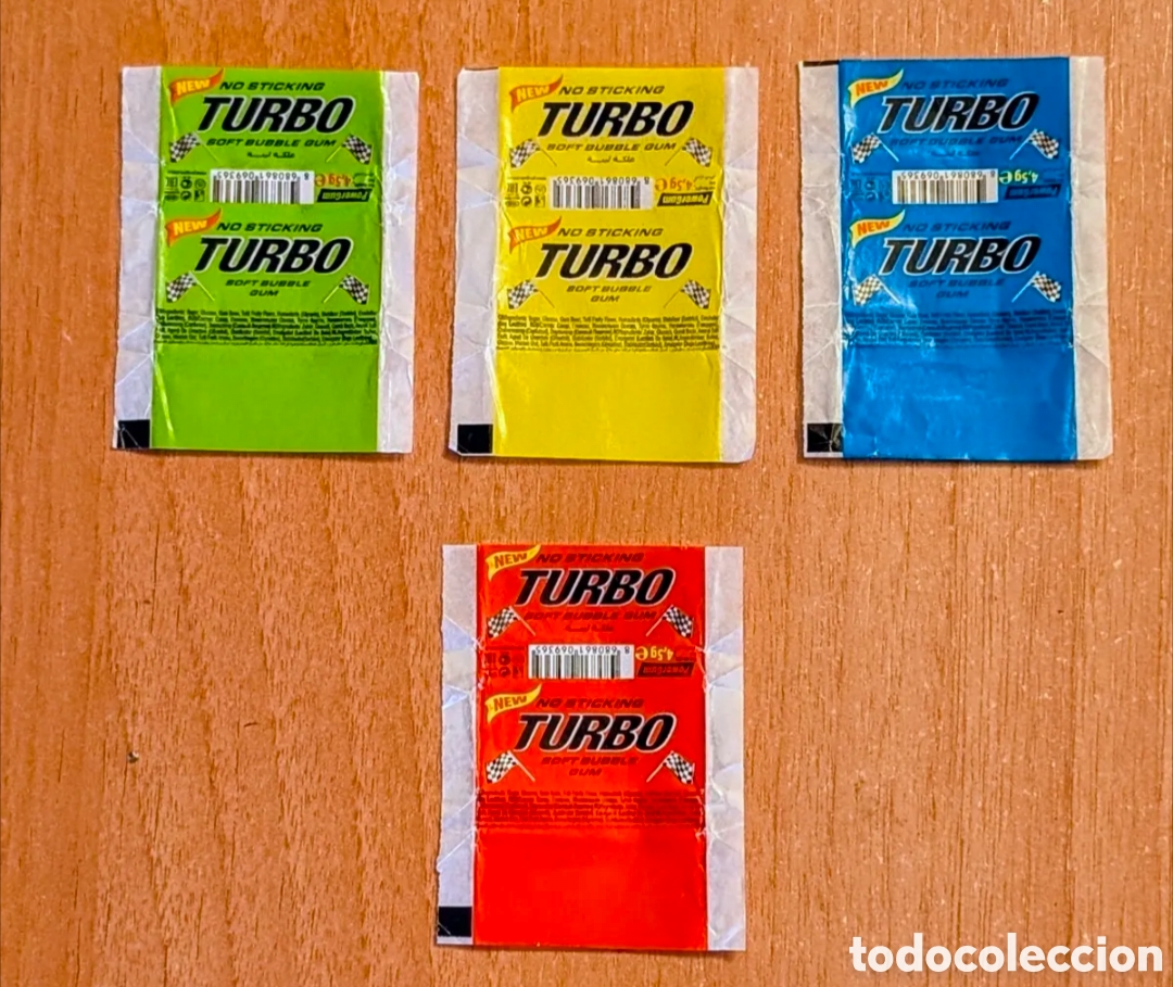 Coleccionismo cromos antiguos: Cromos Chicles Envoltorios Turbo - Foto 1