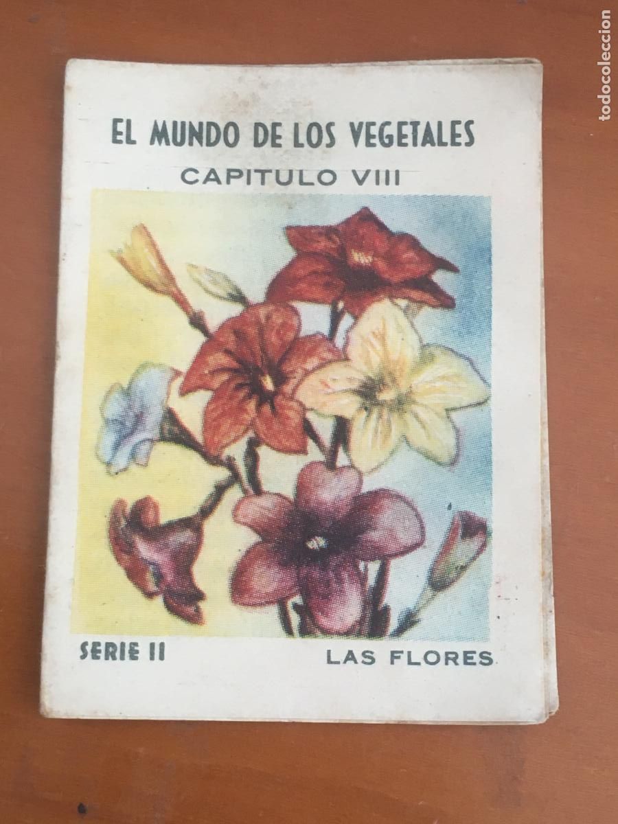 Coleccionismo Cromos antiguos: el mundo de los vegetales serie II las flores cromo libro n&ordm; VIII obsequio la mascota