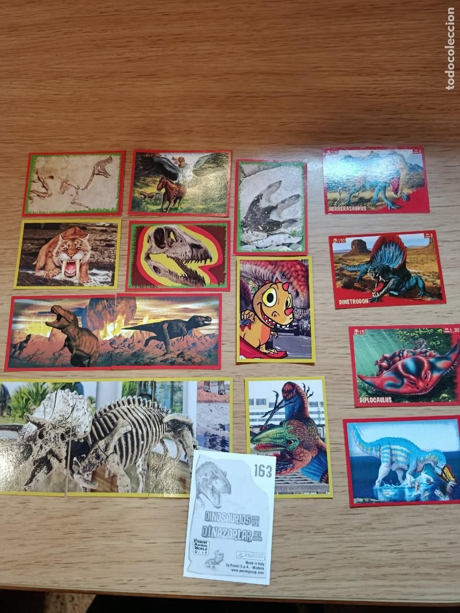 Coleccionismo cromos antiguos: LOTE DE 55 CROMOS DINOSAURIOS COMO YO - Foto 1