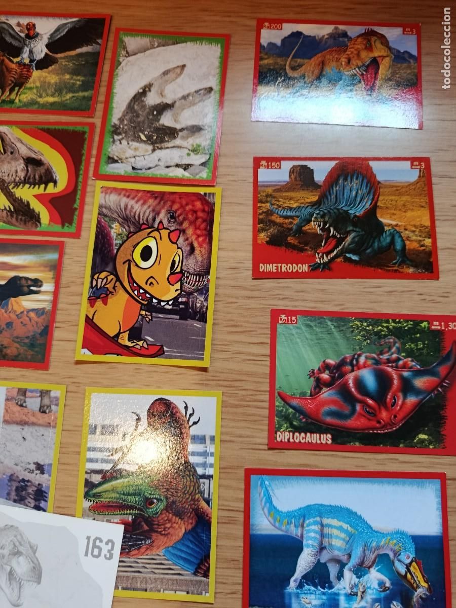 Coleccionismo cromos antiguos: LOTE DE 55 CROMOS DINOSAURIOS COMO YO - Foto 3