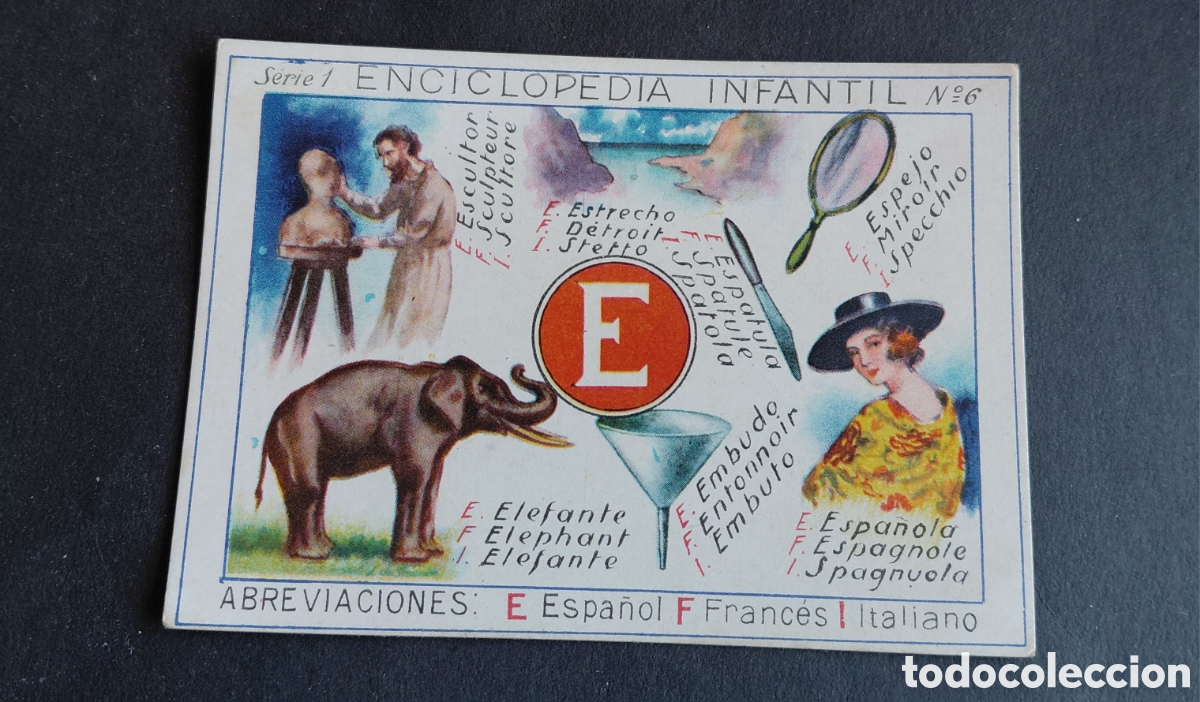 Coleccionismo Cromos antiguos: CHOCOLATES JUNCOSA- CROMO ENCICLOPEDIA INFANTIL-SERIE 1 N&deg;6