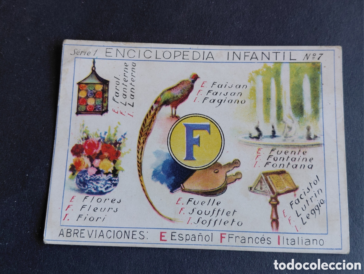 Coleccionismo Cromos antiguos: CHOCOLATES JUNCOSA- CROMO ENCICLOPEDIA INFANTIL- SERIE 1 N&deg; 7